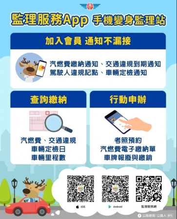 [交通資訊宣導] 推廣監理服務APP便民服務的顯示圖片