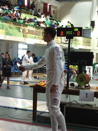 台北市中正盃全國擊劍錦標賽蘇文憲榮獲雙料金牌