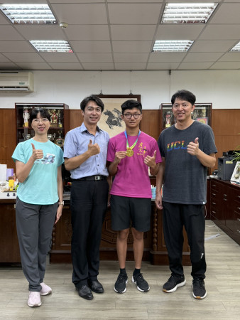 體育班吳伯毓同學榮獲114年全國協會盃射擊錦標賽高中男子組10公尺空氣手槍~金牌