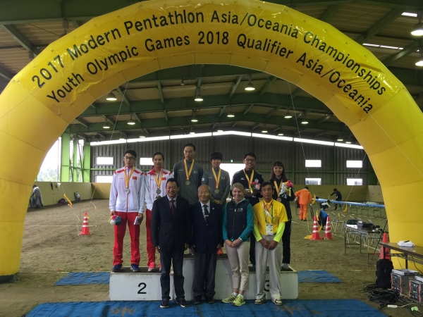 2017日本靜岡現代五項亞洲錦標賽榮獲銅牌