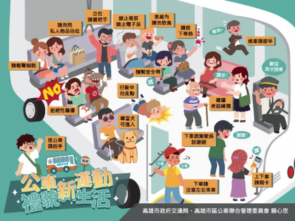 【交通安全宣導】搭乘公車等大眾運輸工具之禮儀的顯示圖片